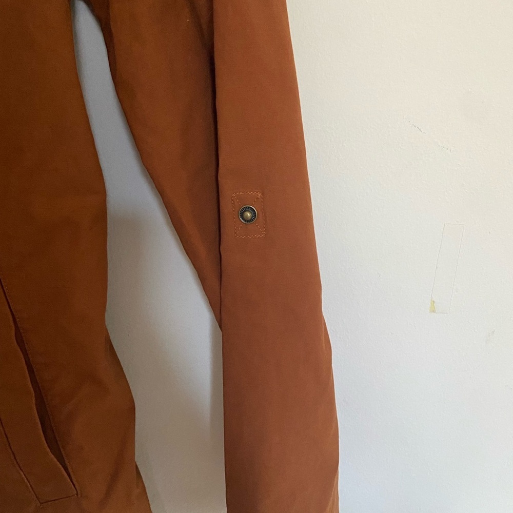 Garnet Hill short belted trench camel brown - Picture 6 of 9
